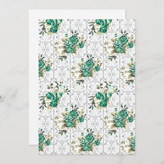 Dress Theme Bridal Dusche Einladungen - Chic (Vorne/Hinten)