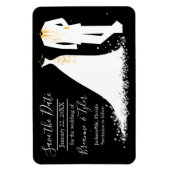 Dress & Tux - 4x6 Speichern Sie das Date Magnet (Vertikal)