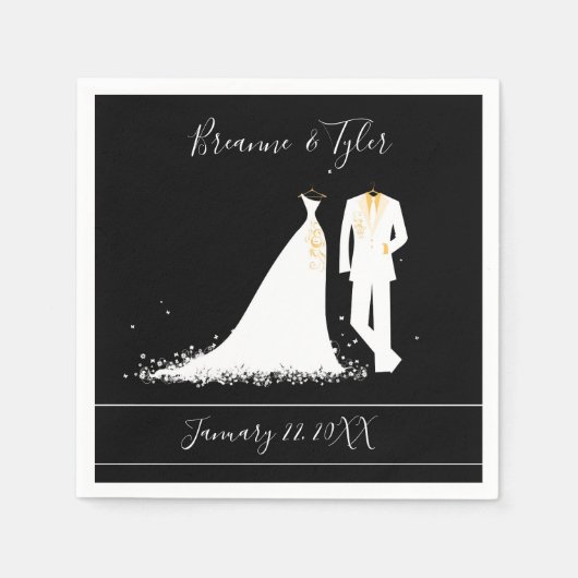 Dress & Tux - Cocktail Napkin Serviette (Vorderseite)