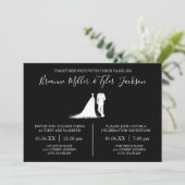 Dress & Tux - Einladung zu Hochzeiten und Empfänge (Stehend Vorderseite)