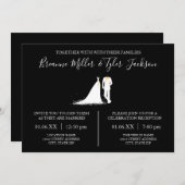 Dress & Tux - Einladung zu Hochzeiten und Empfänge (Vorne/Hinten)