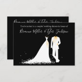 Dress & Tux - Polterabend für 3 x 5 Paare Einladung (Vorne/Hinten)