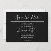 Dress & Tux - Save the Date Einladung (Rückseite)