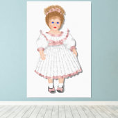 Dress up Girl Wall Art Canvas Print Leinwanddruck (Insitu (Holzboden))