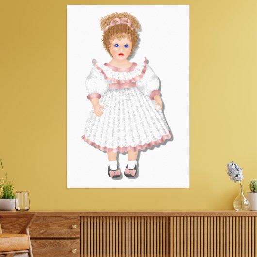 Dress up Girl Wall Art Canvas Print Leinwanddruck (Insitu (Wohnzimmer))