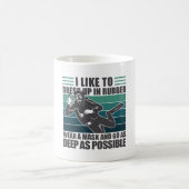 Dress up in Rubber Scuba Diver Kaffeetasse (Mittel)