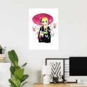 Dress-Up Yuka-chan von Akiko Higashimura Poster (Heimbüro)