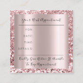 Dress Wedding Event Planer Rose Terminkarte (Rückseite)