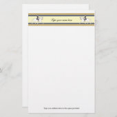 Dressage-Deko stationär Briefpapier (Vorne/Hinten)