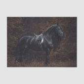 Dressage Friesian Stallion Seidenpapier (Vorderseite)