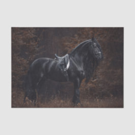 Dressage Friesian Stallion Seidenpapier