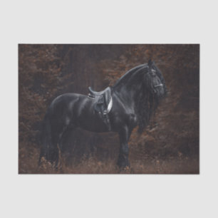 Dressage Friesian Stallion Seidenpapier