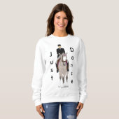 Dressage Grulla Pferd und Reiter Sweatshirt (Vorne ganz)