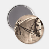 Dressage Grunge Magnet (Vorderseite/Rückseite)
