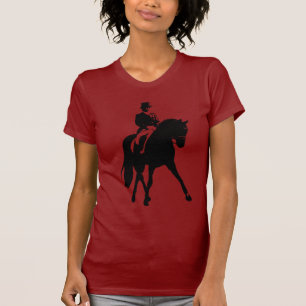 Dressage-halbe Durchlauf-Silhouette T-Shirt