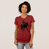 Dressage-halbe Durchlauf-Silhouette T-Shirt (Vorne ganz)