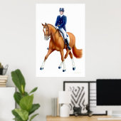 Dressage Halbpass Reitsport Poster (Heimbüro)