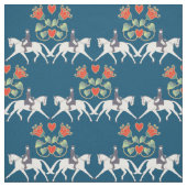 Dressage-Herz-und Pferdebaumwollgewebe Stoff (Muster)