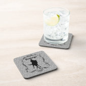 Dressage Horse and Rider Coaster Set Getränkeuntersetzer (Rechte Seite)