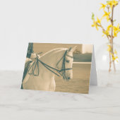Dressage Horse Karte (Gelbe Blume)