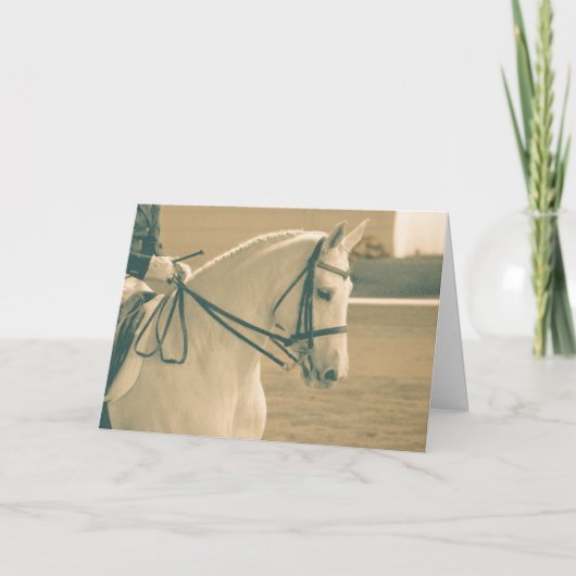 Dressage Horse Karte (Vorderseite)