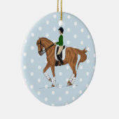 Dressage Horse Keramik Ornament (Rechts)