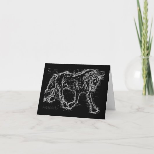 Dressage Horse Notecards Karte (Vorderseite)
