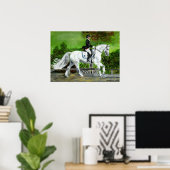 Dressage Horse Portrait I Poster (Heimbüro)