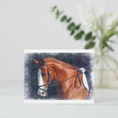 Dressage Horse Postkarte (Stehend Vorderseite)