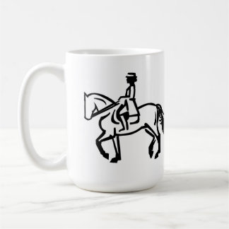 Dressage horse trotting kaffeetasse