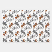 Dressage Horseback Riding Geschenkpapier Set (Vorderseite)