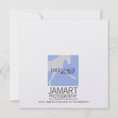 DRESSAGE IN THE DAISIES 5.25 x 5.25 card Einladung (Rückseite)