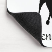 Dressage ist ein Pferdereiter Mousepad (Ecke)