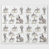 Dressage ist Pferdeballett-Packpapier Geschenkpapier (Flach)