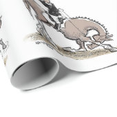 Dressage ist Pferdeballett-Packpapier Geschenkpapier (Rolleneckpunkt)