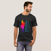 Dressage ist Rainbow aus Pferden T-Shirt (Vorne ganz)