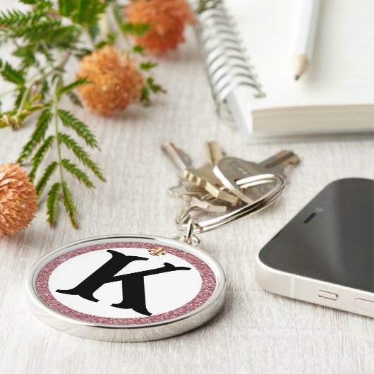 DRESSAGE LETTER ROSE GOLD LILIE SCHLÜSSELANHÄNGER (Seite)