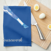 Dressage-Pferd - Horsework vor Hausarbeit Geschirrtuch (Viertel Falte)