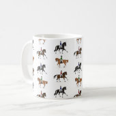 Dressage-Pferd Kaffeetasse (Vorderseite Links)