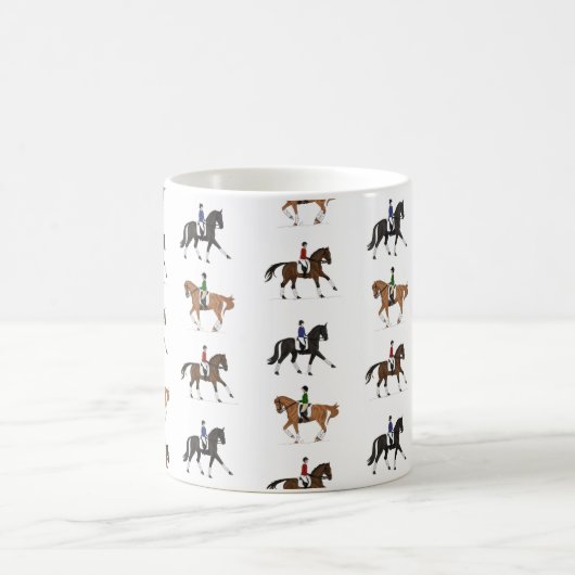 Dressage-Pferd Kaffeetasse (Mittel)