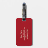 Dressage Pferd mit United Staaten Flag Patriotic Gepäckanhänger (Rückseite vertikal)