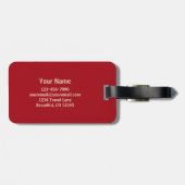 Dressage Pferd mit United Staaten Flag Patriotic Gepäckanhänger (Rückseite horizontal)