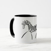 Dressage-Pferd Tasse (Vorderseite Links)