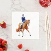 Dressage Pferde Reitausflug Halbpässe Papier Napki Serviette (Beispiel)