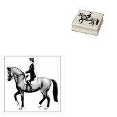 Dressage Pferde Reittour Briefmarke Gummistempel (Stempel)