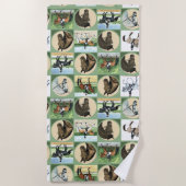 Dressage Pferde Strandtuch für Pferdefreunde (Vorderseite)