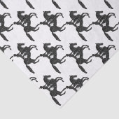 Dressage-Pferde-und Reiter-Mosaik-Entwurf Seidenpapier (Ausschnitt)