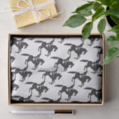 Dressage-Pferde-und Reiter-Mosaik-Entwurf Seidenpapier (Geschenk)