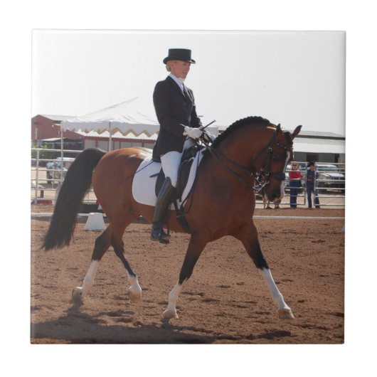 Dressage-Pferdefliese Fliese (Vorderseite)