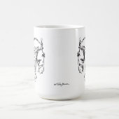 Dressage-Pferdekopf-Tassen-Weiß Kaffeetasse (Mittel)